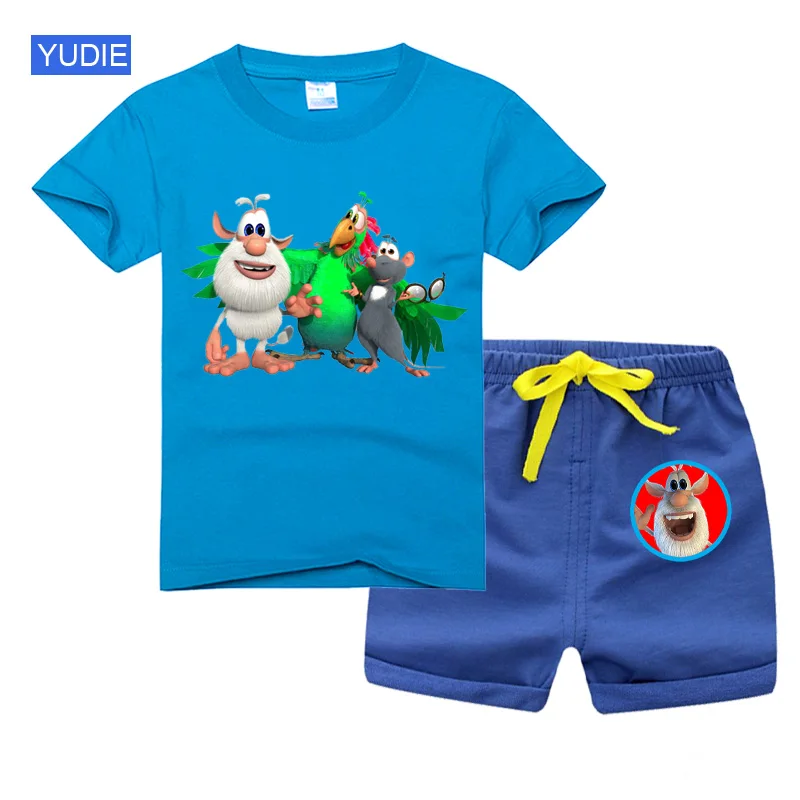 T Shirt Sets 2021 Summer Toddler Boys Kids Clothes Short Sleeve T-shirt + Shorts 2 Piece Set Baby Boys Girls Clothing Sets