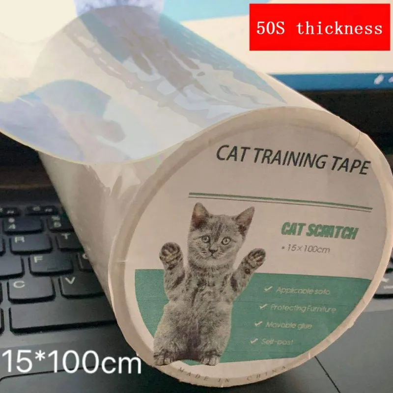 Transparent Cat Anti-Scratch Tape Roll Furniture Guards Couch Protector Sofa Scratch Prevention Sticker 15cm*100cm