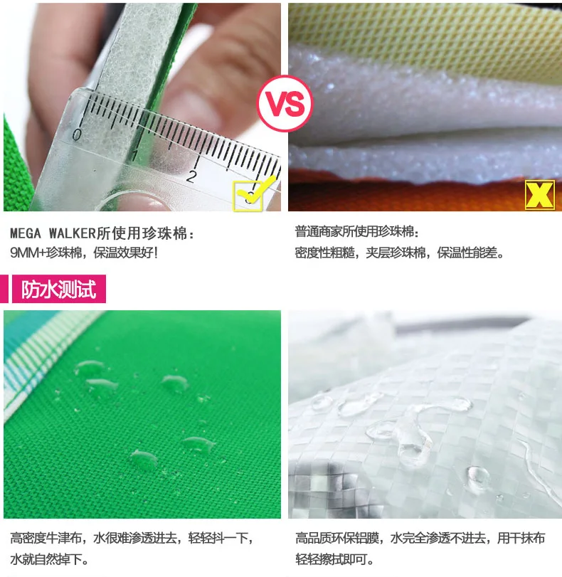 Mega Thermotasche, Eisbeutel, Mutterschaftstasche, Babyflaschen-Wärmer, Isolierbeutel, Thermotasche für Babyflaschen – Detail 14
