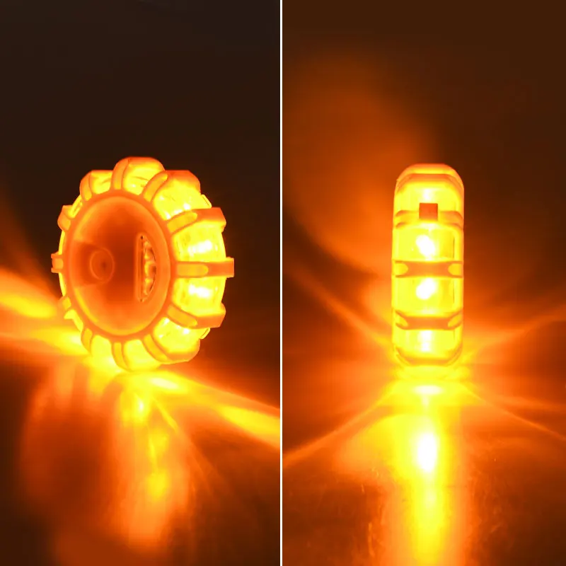 12V Car Signal Light Magnetic LED Strobe Warning Light Auto Emergency Road Rescue Safety Flashing Lights Roadside Beacon Lamp