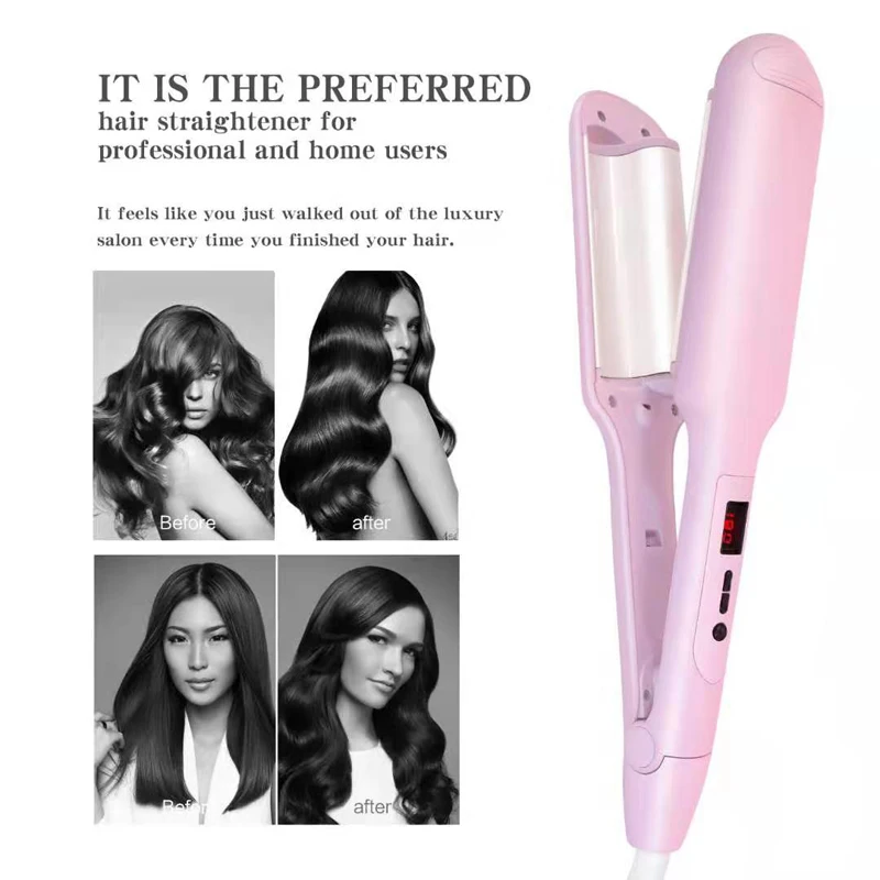 Professional Volumizing Hair Iron Ceramic Hair Crimper Curling Iron Corn Perm Splint Flat Iron Hair Styling Tools