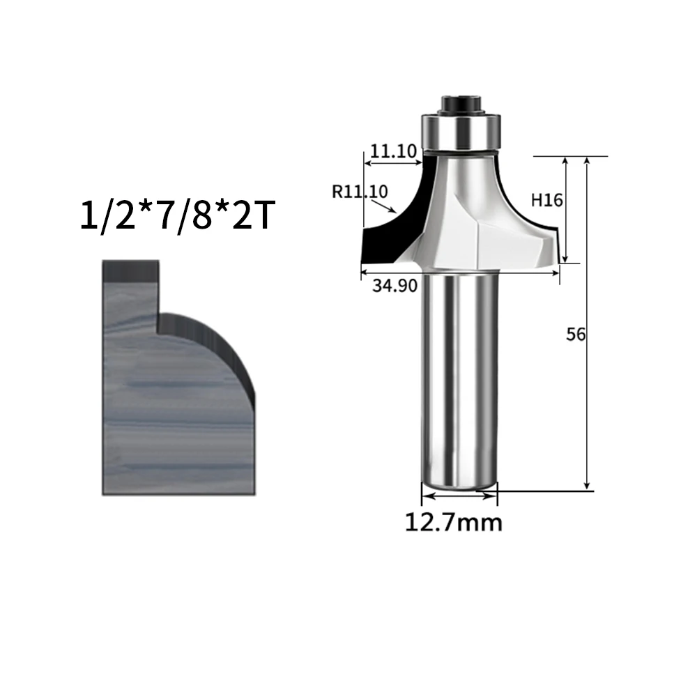 Imagem -05 - Fresa de Madeira Diamante Chanfro Redondo Roteador Bits Ferramentas para Trabalhar Madeira Corte Gravura Limpeza Pcd End Mill Slotter Porta kn