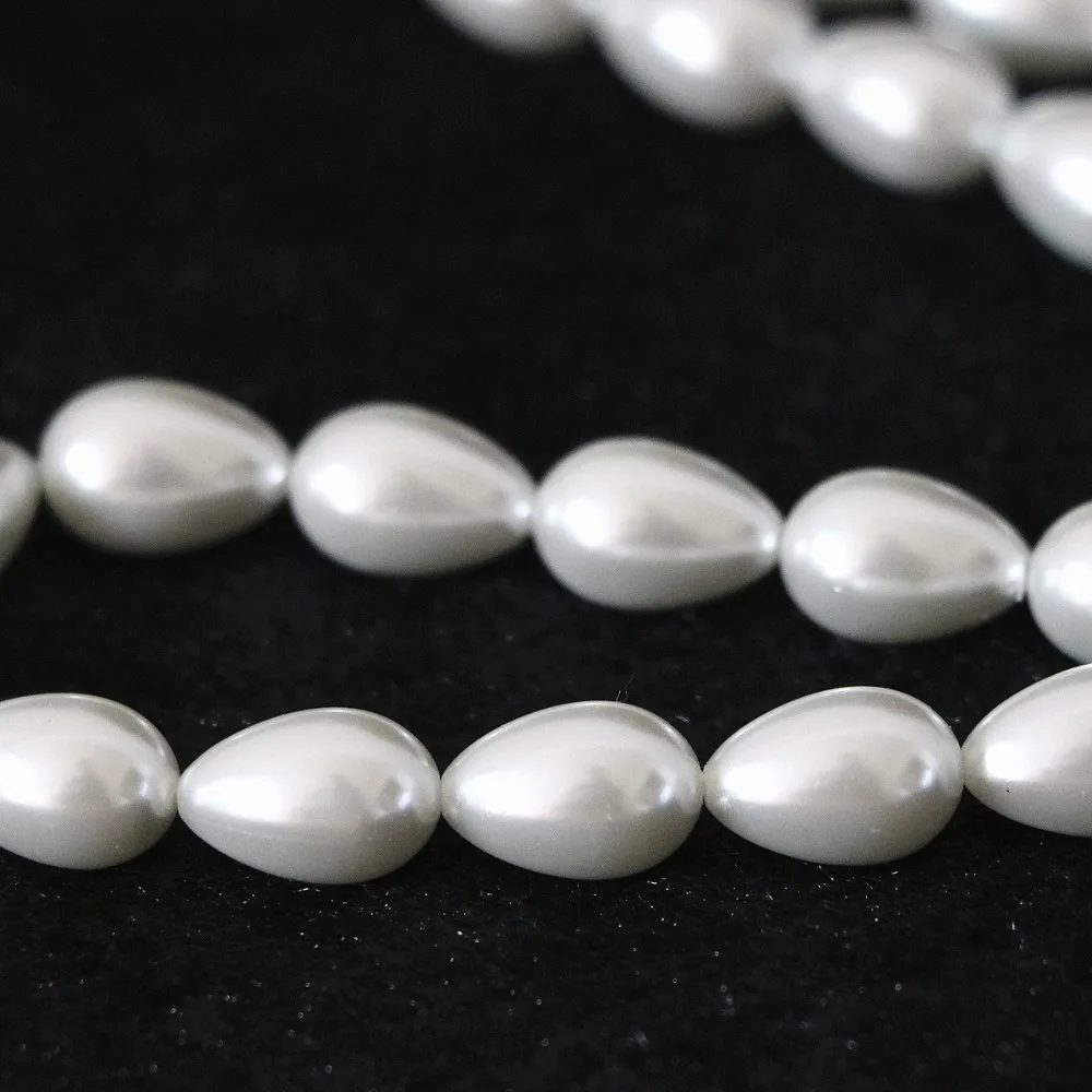 wholesale high quality Accessories Pearl Water Droplets Shape Imitation Pearls Straight Beads For Jewelry Making DIY Bracelet