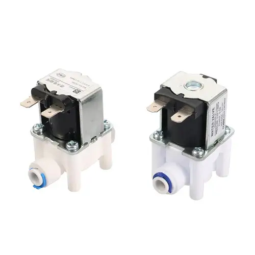 Imagen 1 del producto NC 1/4 ""válvula electromagnética de acceso rápido DC 12V DC 24V interruptor de velocidad de entrada de aire de agua purificador de agua dispensador de lavadora