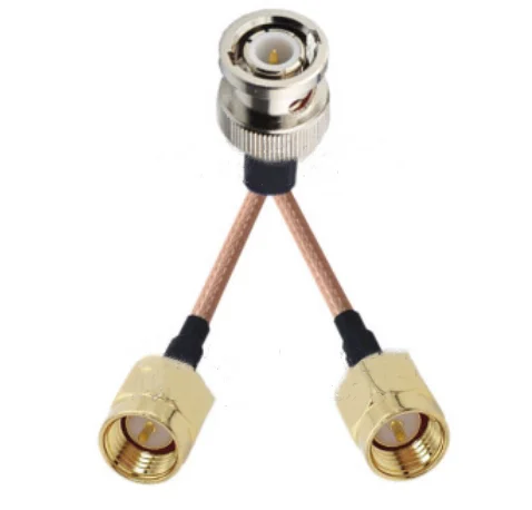 BNC /TNC /N To 2X SMA Male Female One in two Y Type Splitter Combiner WIFI Antenna Extension Cable RG316 RF Coax Pigtail Jumper