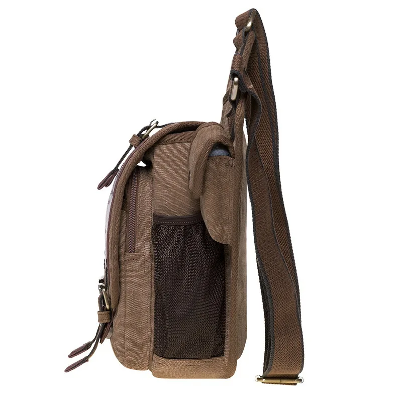 Mens Vintage Canvas Shoulder Messenger Bag Sling School Bags Tactical Outdoor Travel Hiking Satchel Travel bag