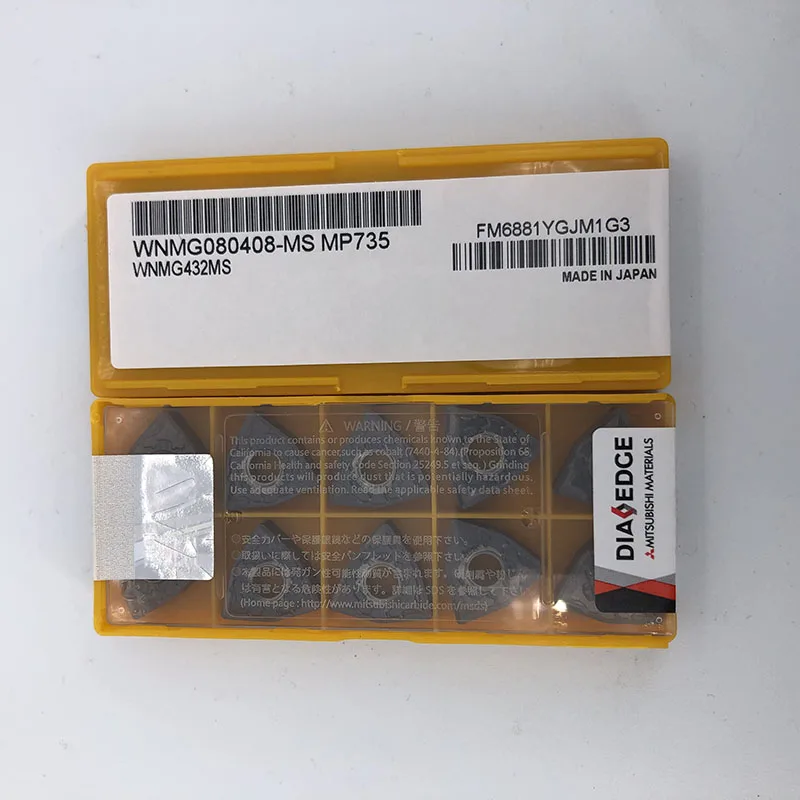 Lâmina Cnc Wnmg080408-ms Mp9005 Wmmg080404-ms Vp15tf