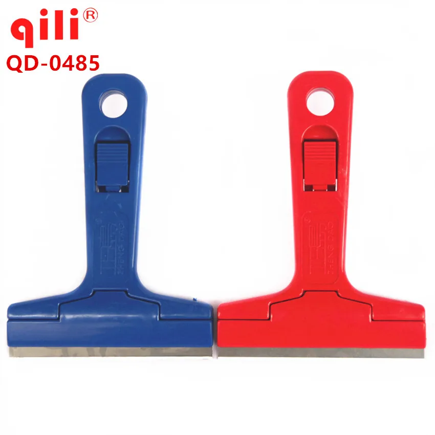 DHL 60pcs Free Blade Cleaning Qili QD-0485 Mini Steel Shovel Cleaning Three Colors Blade for phone LCD /Touch Screen Digitizer