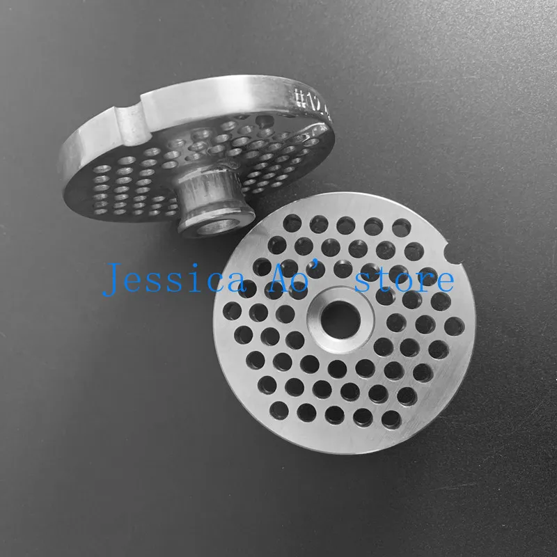 12# Electric Meat Grinder Orifice Plate 69.5mm Bulge Hole 10mm Stainless Steel Meat Plate Round Knife Meat Grate Mincer Plate