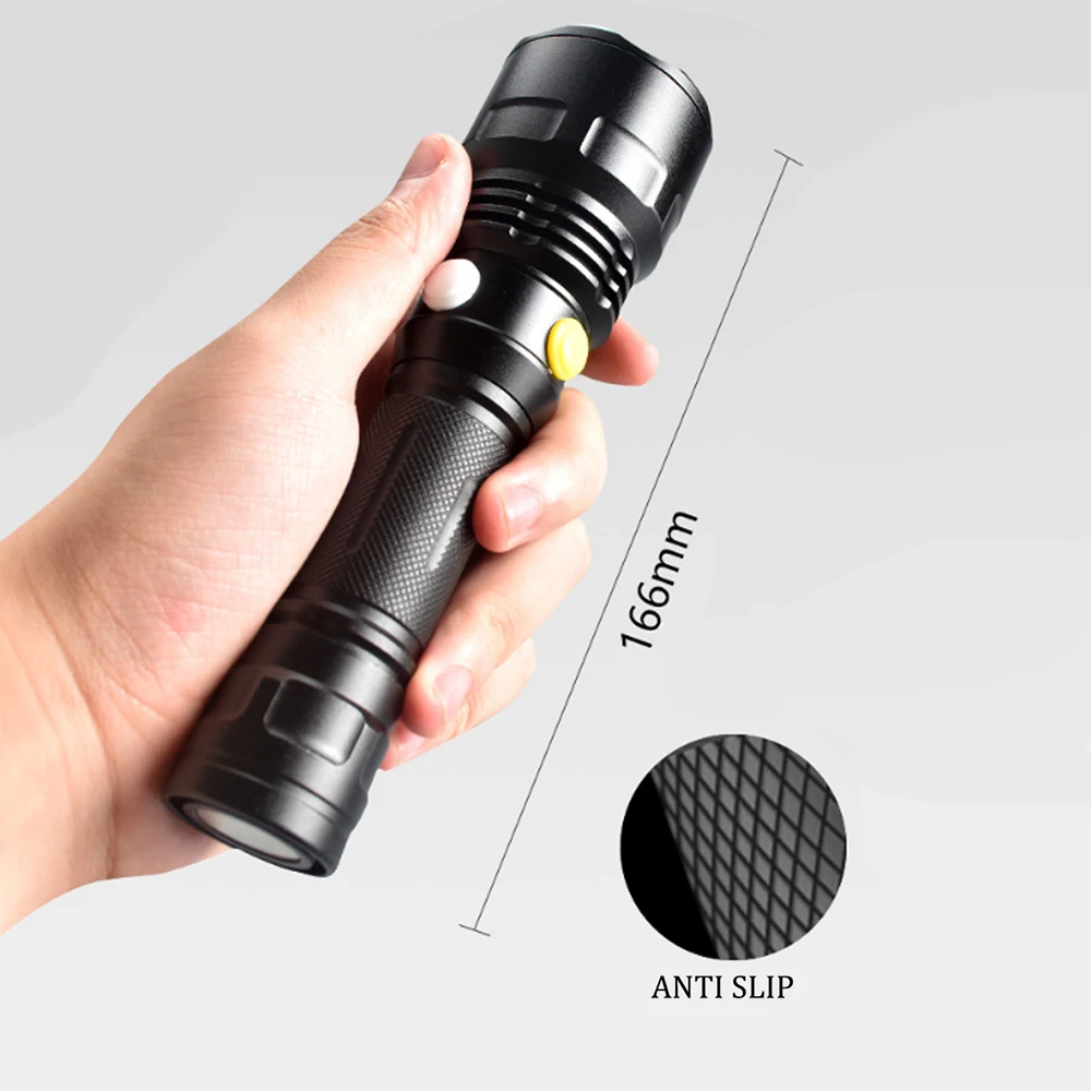 Pocketman LED Railway Signal Light Flashlight Red/White/Yellow/Green Light LED Flashlight Patrol Flashlight Waterproof Torch