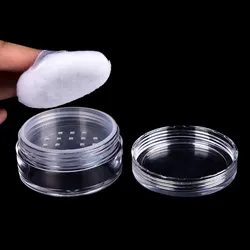 1set Travel 2ml Empty Refillable Cosmetic Jar Pot Loose Face Powder Sifter Case Powder Box Cosmetic Container
