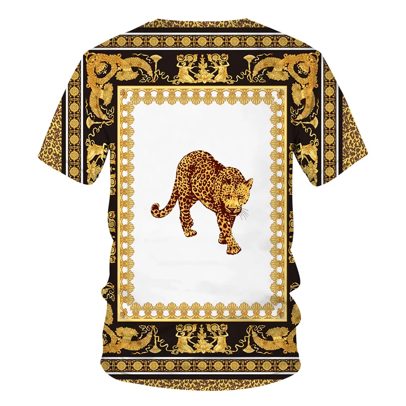 New Brand Cheetah T Shirt Leopard Animal T-shirt 3d Print Men/Women Clothes Oversize Hip Hop Fashion Summer tops & tees