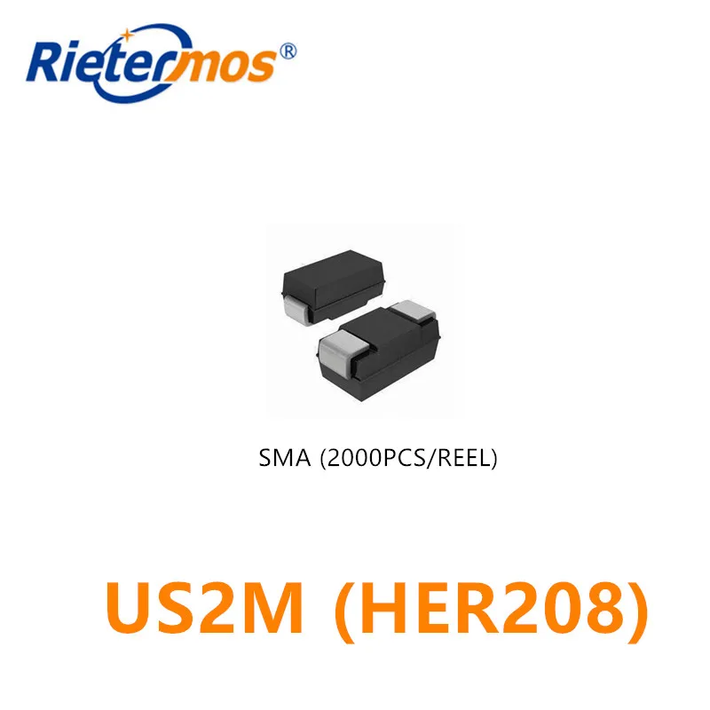 2000 Chiếc US2M HER208 SMA DO-214AC