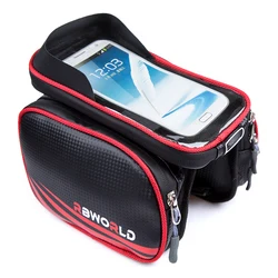 Bicycle Bag Waterproof Front Bike Cycling Bag 6.8 inch Mobile Phone Bicycle Top Tube Handlebar Bags Mountain Cycling Accessories