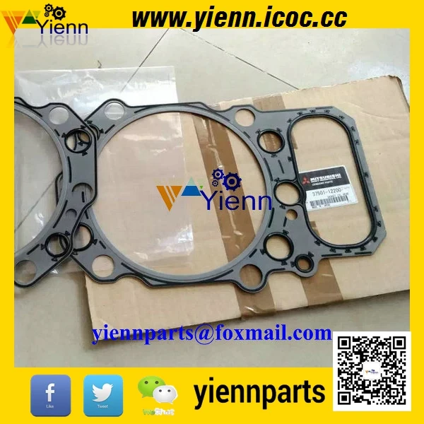 

For Mitsubishi S6R S6R2 S12R S12R2 Cylinder Head Gasket 37501-12200 For MITSUBISHI S6R2-MPTA S6R2-PTA-S Engine repair parts