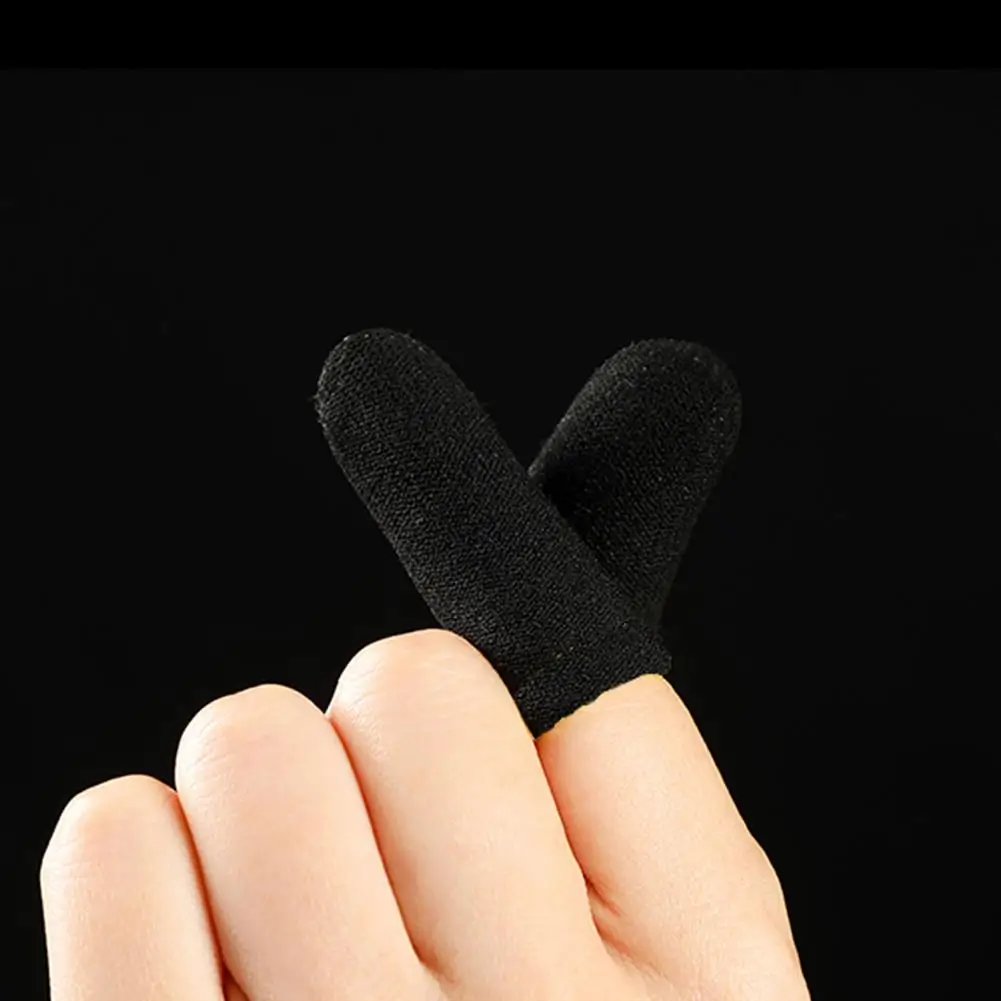 In Voorraad 1 Paar Vinger Mouwen Mobiele Gamepad Anti-Skid Transpiratie Vingertoppen Case Protector