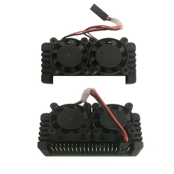 Custodia per dissipatore di calore in alluminio Raspberry Pi Zero 2 W PI0 2 W e doppi ventilatori