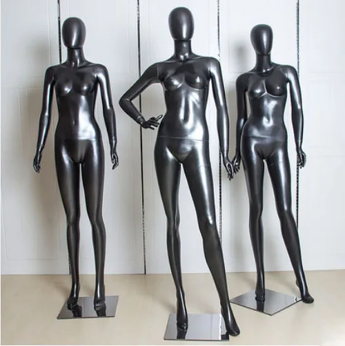 Fashion Style Shiny Black Mannequin Sexy Women Model Factory Direct Sell