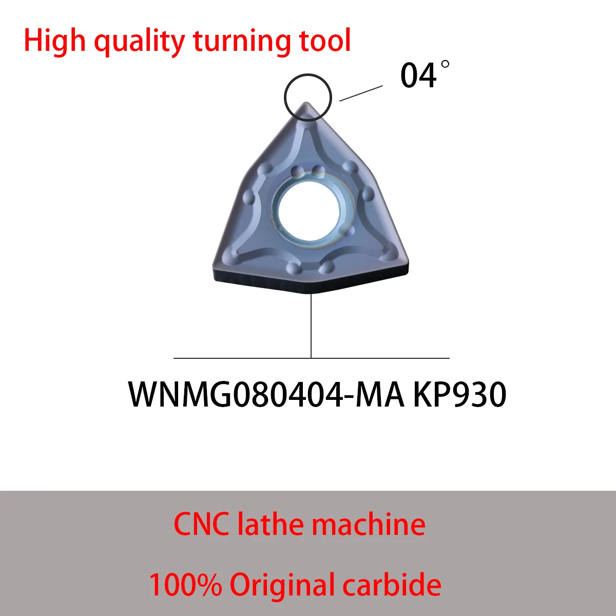 Korea KPOP 100% Original WNMG WNMG08 WNMG080404 WNMG080408 TM MA KP930 KT925 Hexagon Fast Feed Turning Insert