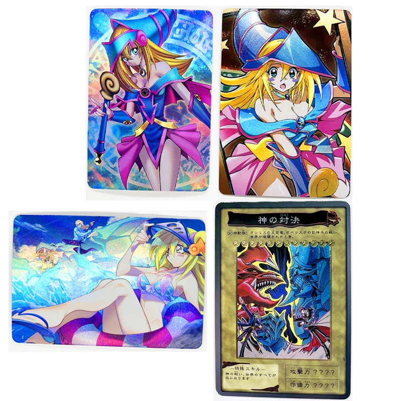 Yu Gi Oh Dunkler Magier Mädchen Acg Sexy DIY Spielzeug Hobbies Hobby Sammlerstücke Spiel Sammlung Anime Karten