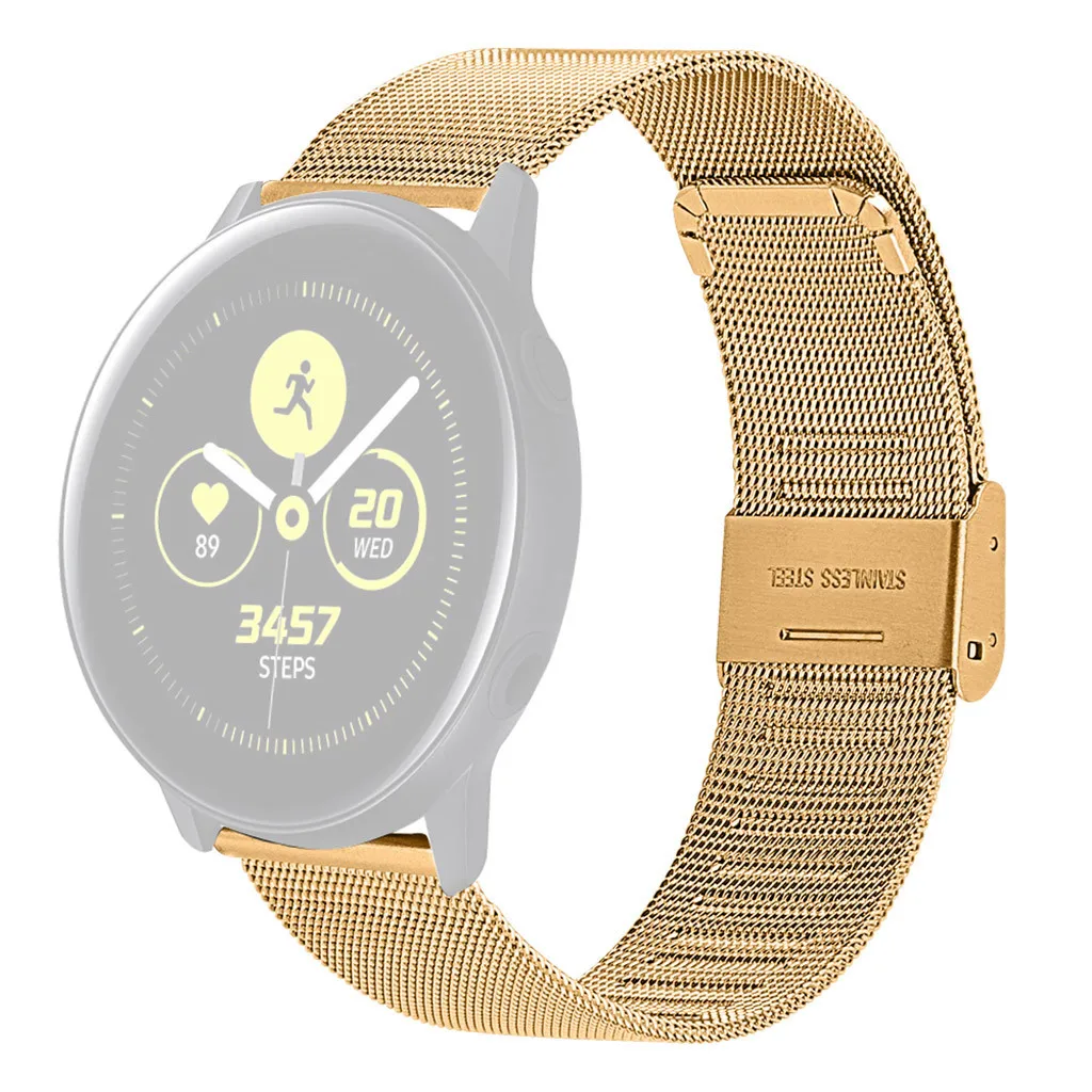 KAVJU 18mm 20mm 22mm Cinturino In Metallo Per Garmin Vivoactive 3 4 4s Band Watch Venu 2 Plus 2s SQ Forerunner 645 245 Bracciale Milanese Correa, For Venu 2, agata