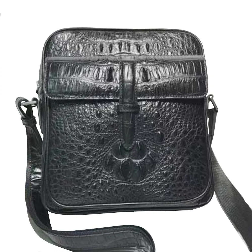 hongsen male  crocodile  Single shoulder bag  leisure  fashion  Inclined shoulder bag men crocodile bag