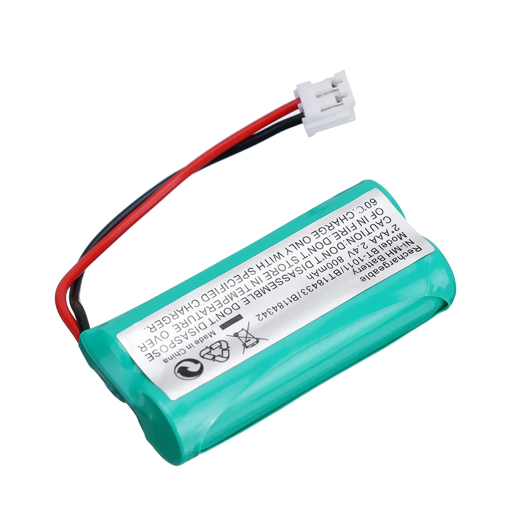 Batería de teléfono inalámbrico, pila AAA NiMH 2,4 V 800mAh para Uniden BT-1011 BT18433 BT184342 Walkie talkie, para Sanik Sony v-tech GE