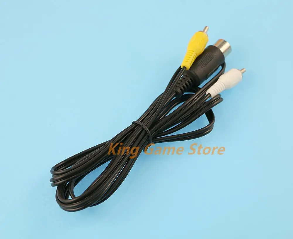 50pcs 1.8M Game Audio Video AV Stereo Composite Cable For Sega Genesis 1 A/V RCA Connection Cord Wire For SEGA Genesis 1