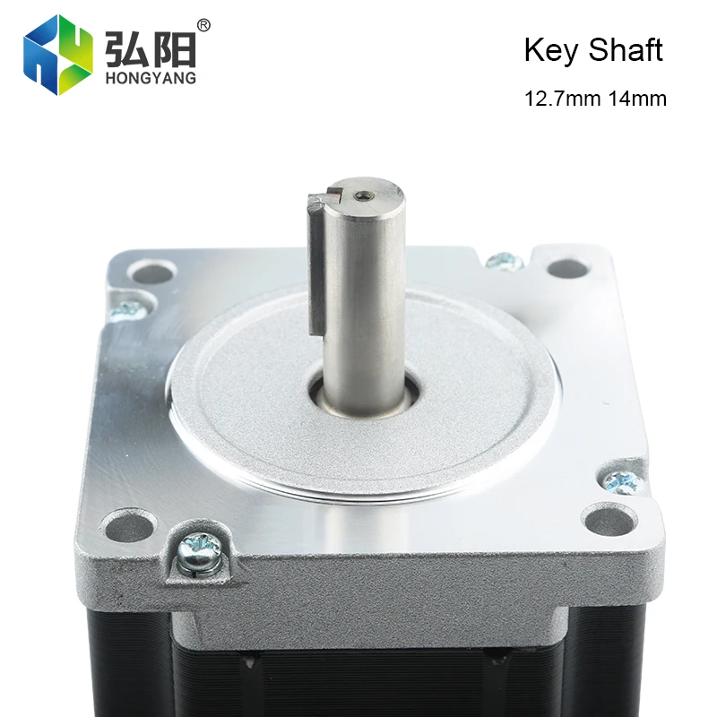NEMA 34 CNC Stepping Motor 450C 2 Phase 12Nm 6.0A Drive Motor 4 Core Cable , CNC Router Engraving And Milling Machine 3D Printer