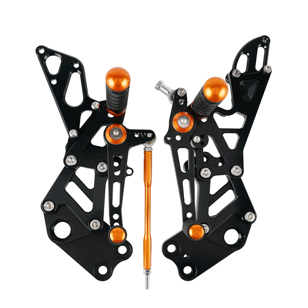 ​Motorcycle Footrest Kit Adjustable Rear Sets for KTM RC 125 200 390 2014-2017 2018 2019 2020 2021 RC125 RC200 RC390 Rearsets