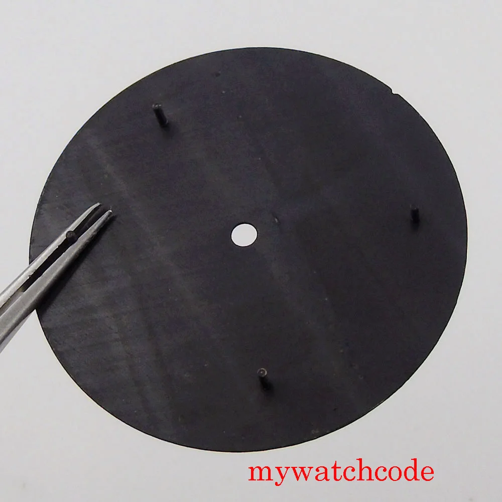 33.6 مللي متر Bliger العقيمة ساعة مزدوجة أربعة قدم الطلب ل NH35A ميوتا 8215 الحركة التلقائية C3 الأخضر مضيئة ساعة اليد أجزاء #6