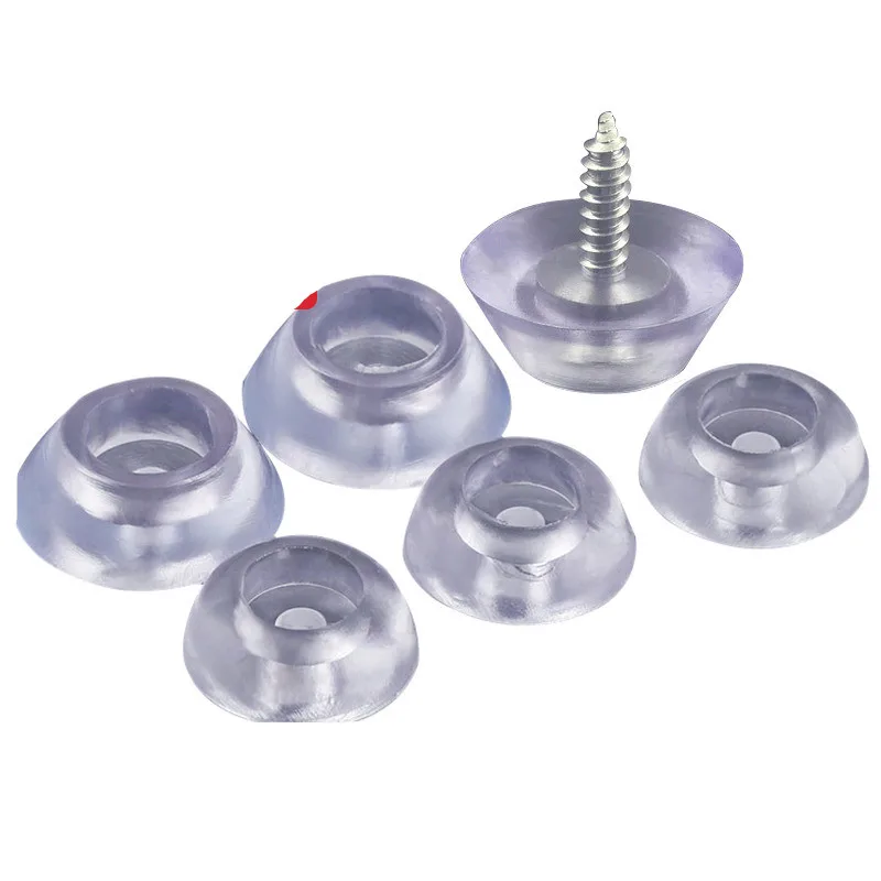 Silicone Furniture Leg Mat Soft Non-slip Floor Protector Wear-resistant Silent Feet Pads for Hardware Furniture Cabinet Feet Cup