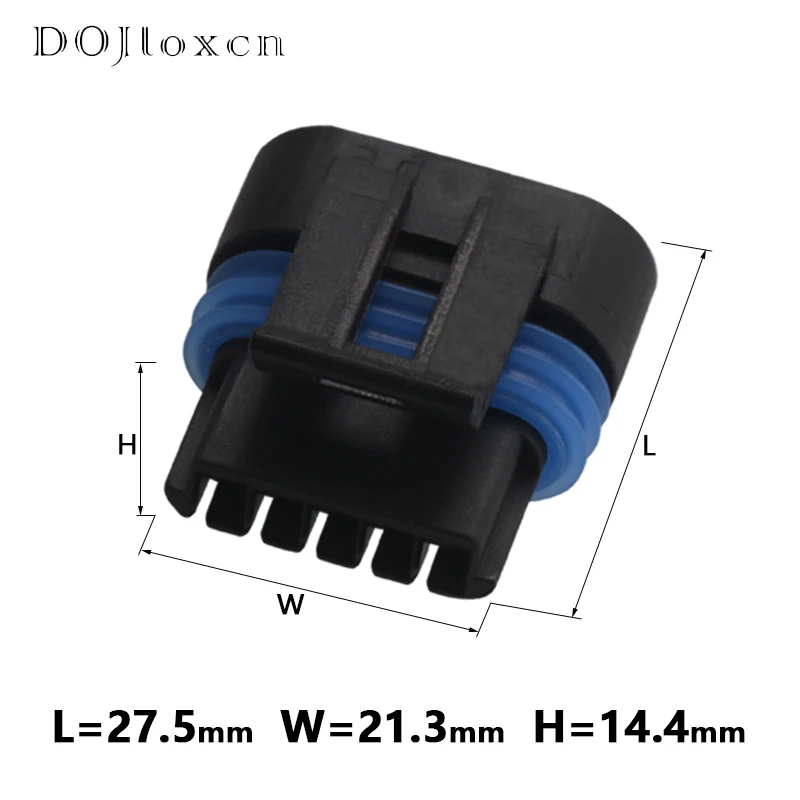 1/5/10/20/50 Sets 5 Pin 12162825 Delphi GM LS2 Ignition Coils Wiring Plug Automotive Electrical Female Black Connector H2377-5P