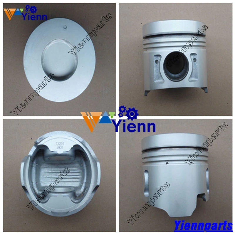 For HINO J08C J08CT Piston Kit With Pin And Clips 13216-2631 13306-1080 13306-1070 KC-FF1J KC-FD1J Trucks Diesel Engine Parts