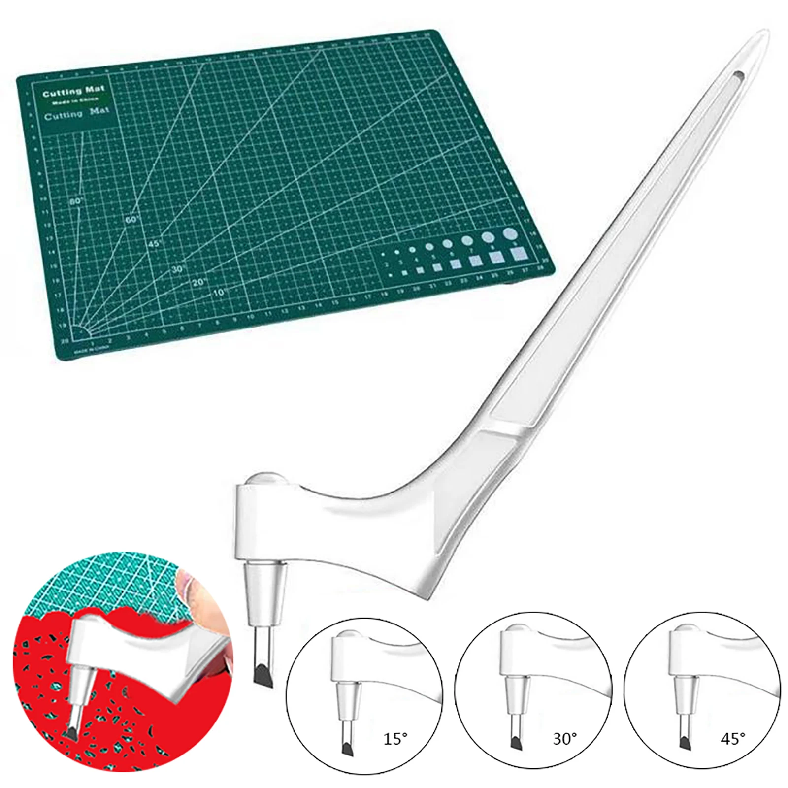 Craft Cutting Tools 360 Rotating Blade Paper-Cutter 3 Replace Blade Craft Cutting Knife DIY Art Wear-Resisting Art Cutting Tools