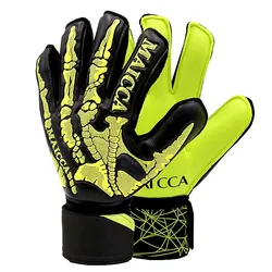 Maicca Store 5 Finger Protection Adults Child Soccer Professional   Goalkeeper Gloves Thickened Latex Soft Football Glove