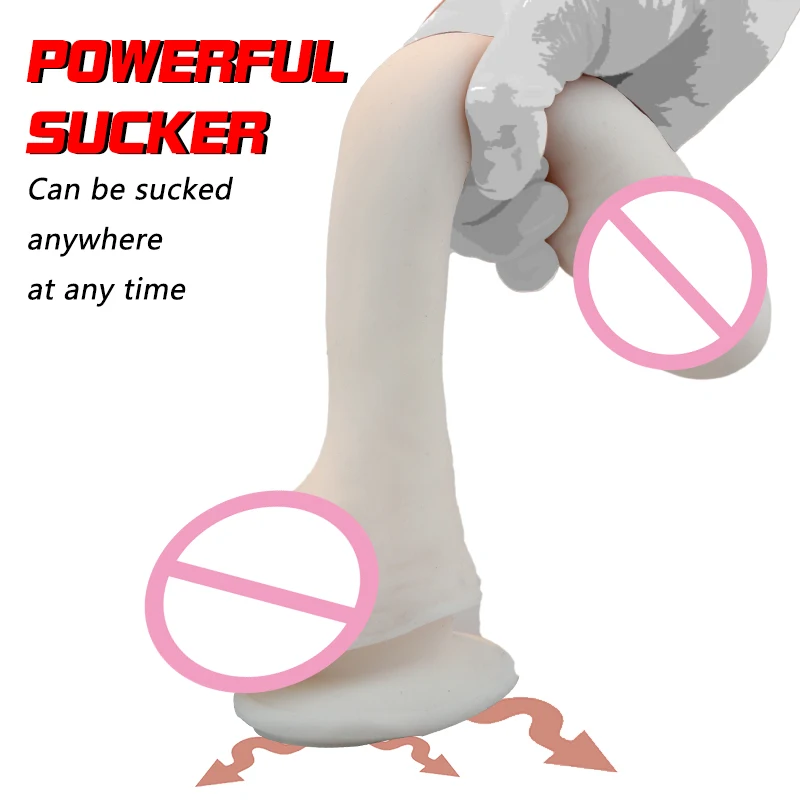 Super Soft Dildo with Suction Cup Female Masturbation toys Penis Skin Feeling Realistic Cock Soft Material for Oral Sex Female