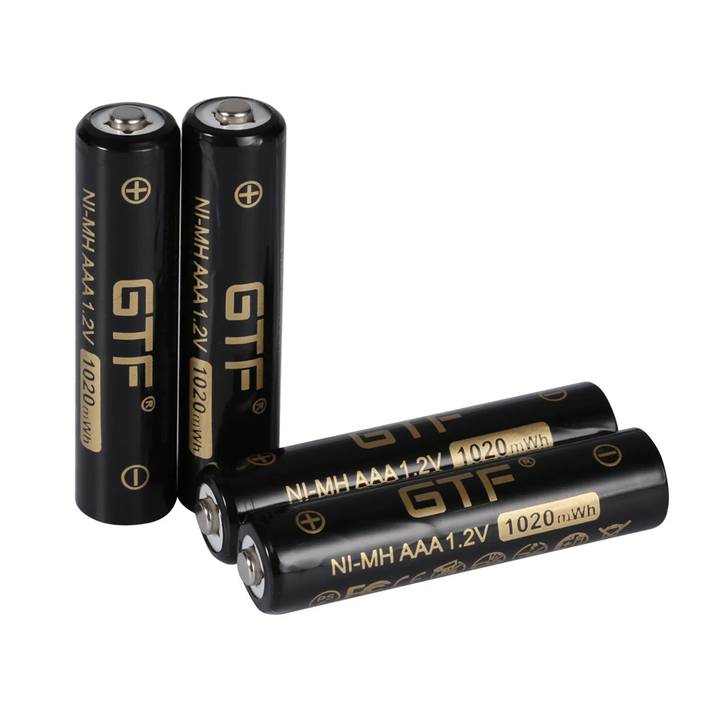 GTF 1.2V 850mAh AAA NI-MH bateria 1020mWh 100% pojemność akumulator do latarka kamery zabawka 1.2V NI-MH baterie