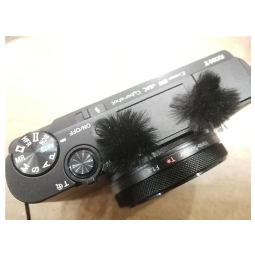Micromuff-كاتم صوت الرياح الأصلي لجهاز SonyDSCRx100 RX100IV RX100M5, ريح القط الميت غطاء ميكروفون لسلسلة أوبسوني 10 قطعة