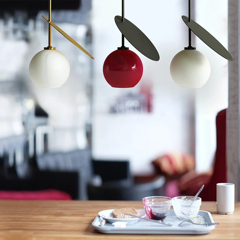 Lovely Cherry Led Pendant Lights Children\'s room Hanging Lamp Restaurant Living room Pendant Lamp Red/White Glass E27 Concise