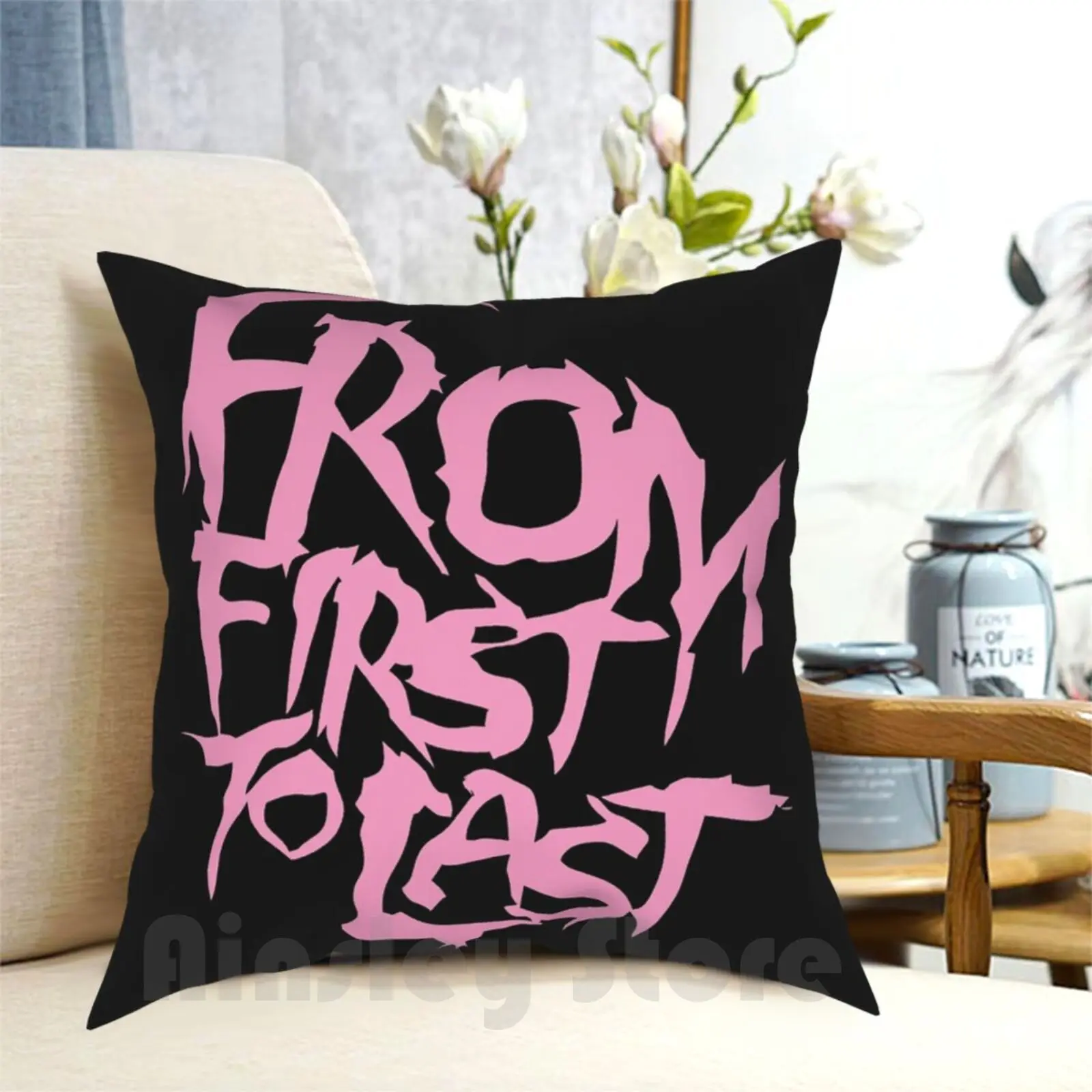 From First To Last Pillow Case Printed Home Soft Throw Pillow From First To Last Emo Hardcore Screamo Band Post Hardcore