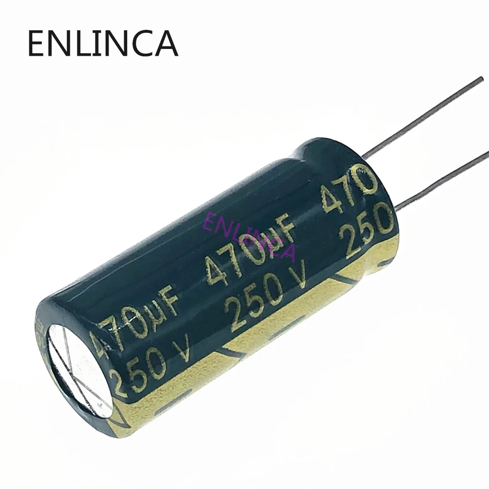 2 sztuk/partia S61 wysokiej częstotliwości niskiej impedancji 250v 470UF aluminium kondensator elektrolityczny rozmiar 470UF 20%