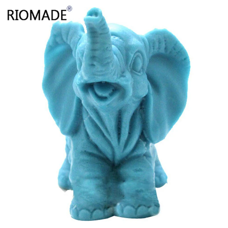 3D Elephant Candle Molds For Candle Making Silicone Mold For Cake Sculpture Ice Sculpture Handmade Plaster Animal MouldS0102DX25