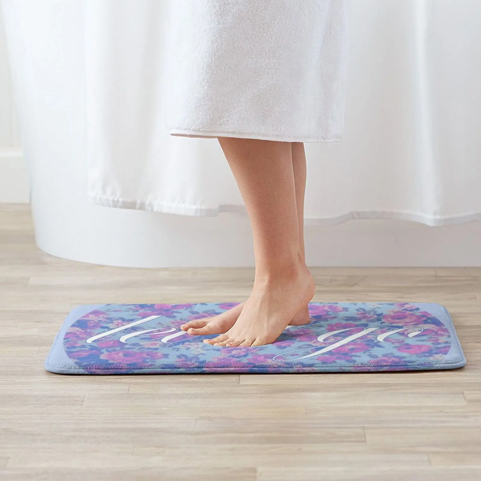 Let It Go Mat Rug Carpet Anti-Slip Floor Mats Bedroom Quote Motivational Depression Mental Health Feminism