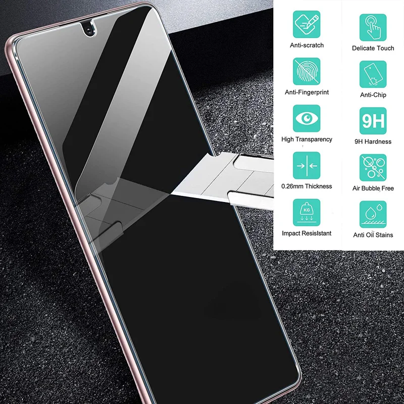 3Pcs Tempered Glass For Samsung Galaxy S21 Plus S21FE Screen Protector 9H 2.5D Phone On Film Protective Glass For Galaxy S21 5G