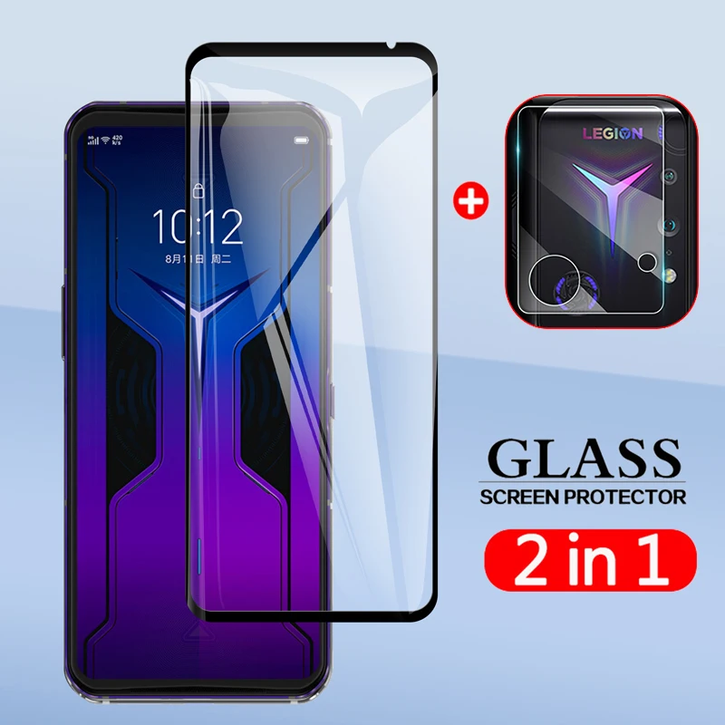 2 In 1 Back Camera Lens Film & Screen Protector Protective Tempered Glass For Lenovo Legion 2 Pro Duel 2 Duel2 6.92