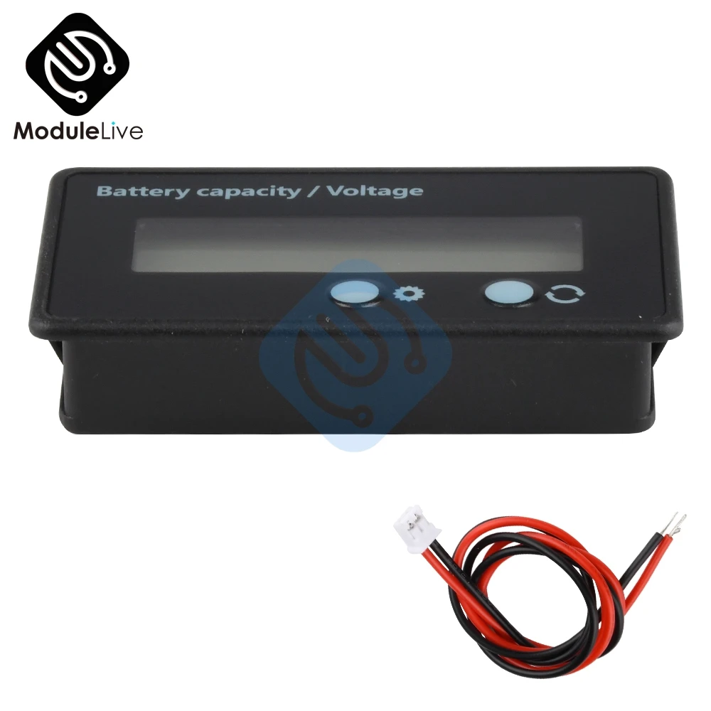 Imagem -03 - Lead Acid Lithium Battery Capacidade Indicator Voltage Tester Meter Tool 7100v 673v 12v 24v 48v