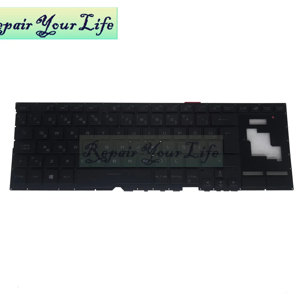 Keyboard Pengganti Thailand Turki untuk ASUS ROG Zephyrus S17 GX701 GX GX701GV GX701LWS XS76 Keyboard Gaming 0KN1 661TU11 661TA11