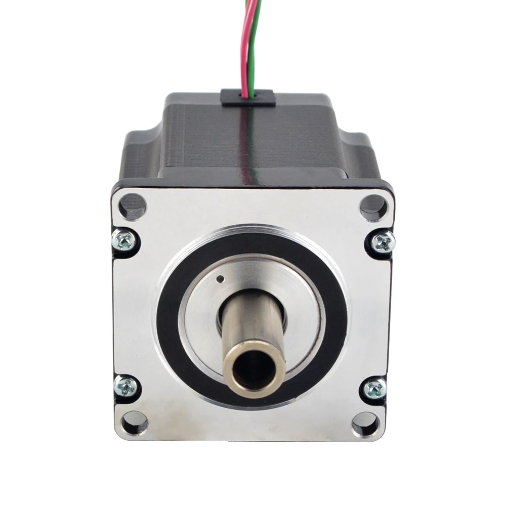 Hollow Shaft Nema 23 Stepper Motor Dual Shaft 1.45 Nm 2.0A 57x57x65mm Stepping Motor Shaft Φ12 mm  for CNC Milling Engravin