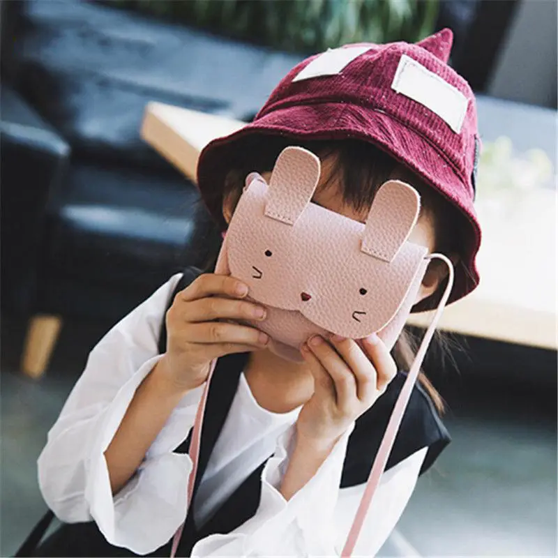 Fashion Baby Kids Girl Bunny Shoulder Bag Cute Animal Storage Crossbody Messenger Bags Handbag Wallet Kids Gift 2020 new Arrival